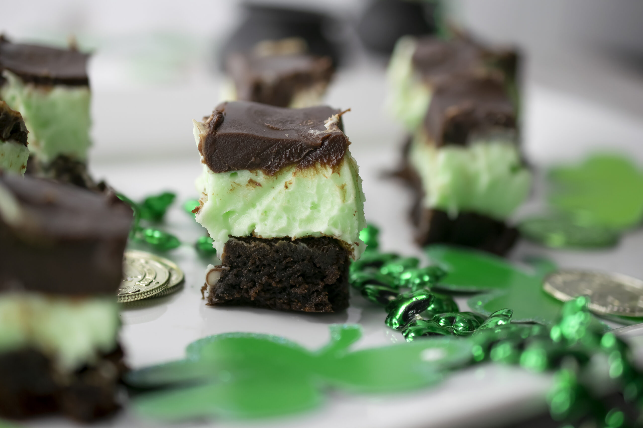 Lucky Mint Brownies